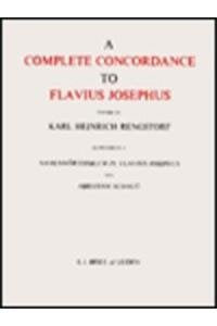 A Complete Concordance to Flavius Josephus: Namenwörterbuch zu Flavius Josephus