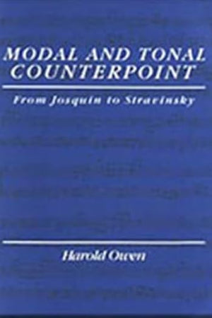 Modal and Tonal Counterpoint: From Josquin to Stravinsky