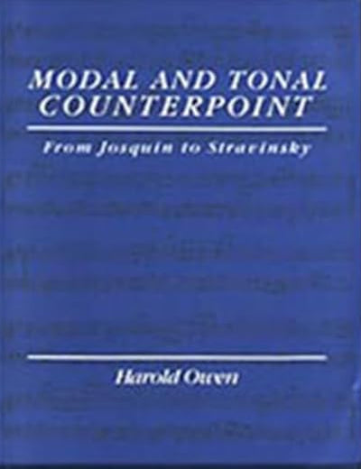 Modal and Tonal Counterpoint: From Josquin to Stravinsky
