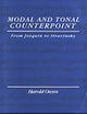 Modal and Tonal Counterpoint: From Josquin to Stravinsky