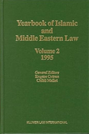 Yearbook of Islamic and Middle Eastern Law, Volume 2 (1995-1996)