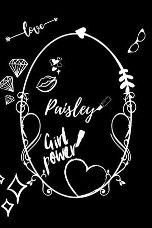 Paisley: Vintage Style Personalised Notebook/Diary/Journal For Women & Girls (110 Pages, in Lines, 8.5x11) (Names)