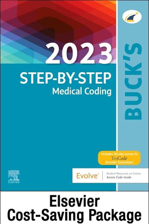 2023 Step by Step Medical Coding Textbook, 2023 Workbook for Step by Step Medical Coding Textbook, Buck's 2023 ICD-10-CM Hospital Edition, Buck's 2023 ... AMA 2023 CPT Professional Edition Package