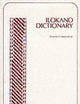 Ilokano Dictionary.
