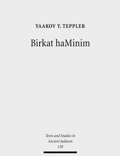 Birkat haMinim: Jews and Christians in Conflict in the Ancient World (Texts and Studies in Ancient Judaism)