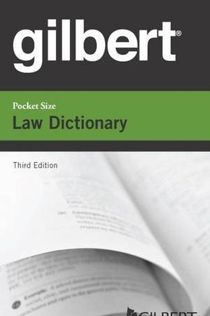 Gilbert Pocket Size Law Dictionary