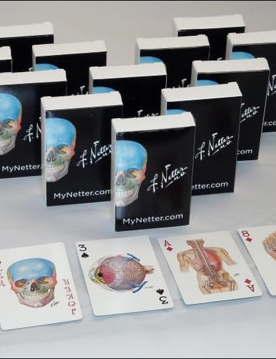 Netter Playing Cards: Netter's Anatomy Art Cards Box of 12 Decks (Bulk) (Netter Basic Science)