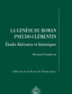 La genèse du Roman pseudo-clémentin: Etudes littéraires et historiques (Collection De La Revue Des Etudes Juives) (French Edition)