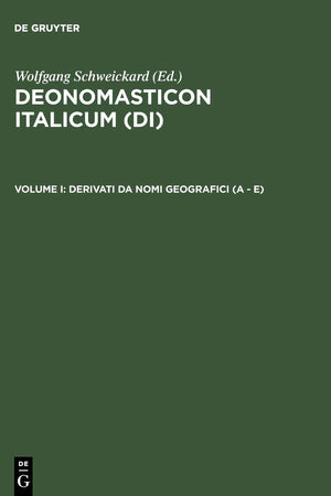 Derivati da nomi geografici (A - E) (Italian Edition)