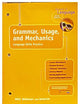 Holt Elements of Language, 5th Course: Grammar, Usage and Mechanics- Language Skills Practice, Grade 11