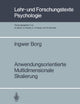 Anwendungsorientierte Multidimensionale Skalierung (Lehr- und Forschungstexte Psychologie) (German Edition)