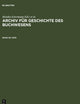 2005 (Archiv Für Geschichte Des Buchwesens) (German Edition)