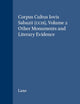 Corpus Cultus Iovis Sabazii (CCIS), Volume 2: Other Monuments and Literary Evidence (Études préliminaires aux religions orientales dans l'Empire romain, 100)