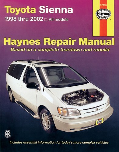 TOYOTA SIENNA 1998-2002 (Hayne's Automotive Repair Manual)