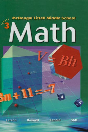 McDougal Littell Middle School Math, Course 3: Student Edition © 2005 2005