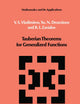 Tauberian Theorems for Generalized Functions (Mathematics and its Applications, 10)