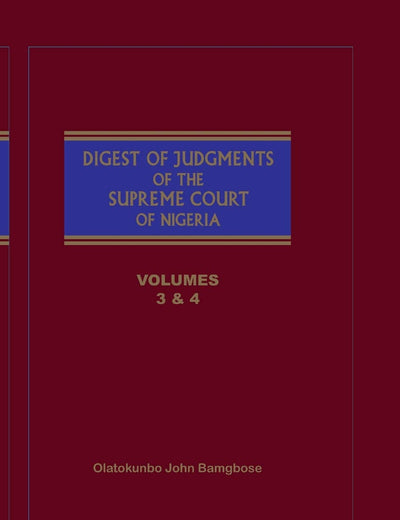 The Digest of Judgments of the Supreme Court of Nigeria (3-4)