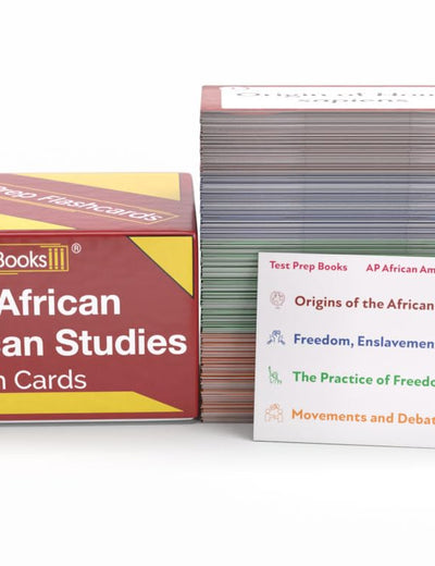 AP African American Studies Prep Cards 2026-2027: Review for the AP African American Studies Exam [Full Color Cards]