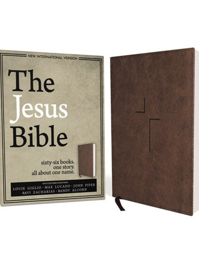 The Jesus Bible, NIV Edition, Leathersoft, Brown