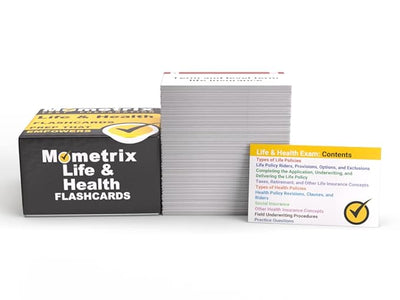 Life and Health Insurance License Study Cards: Life Health Insurance Exam Prep with Practice Test Questions [Full Color]