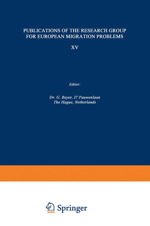 Acculturation and Occupation: A Study of the 1956 Hungarian Refugees in the United States (Research Group for European Migration Problems, 15)