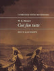 W. A. Mozart: Così fan tutte (Cambridge Opera Handbooks) (Volume 0)