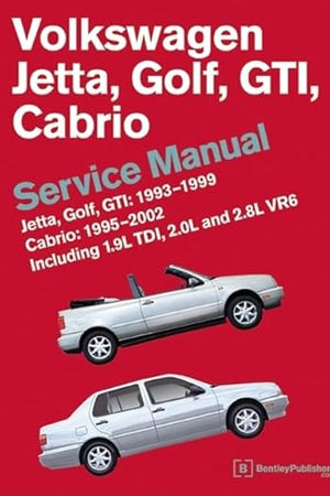 Volkswagen Jetta, Golf, GTI: 1993, 1994, 1995, 1996, 1997, 1998, 1999 Cabrio: 1995, 1996, 1997, 1998, 1999, 2000, 2001, 2002 (A3 Platform) Service Manual: Including 1.9l Tdi, 2.0l and 2.8l Vr6