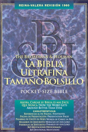 RVR 1960 Pocket-Size Bible (Burgundy Bonded Leather - Indexed) (Spanish Edition)