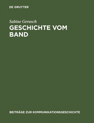 Geschichte vom Band: Die Sendereihe 