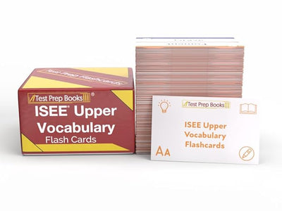 ISEE Upper Level Vocabulary Study Cards: ISEE Upper Level Test Prep and Practice Test Questions [Full Color Cards]