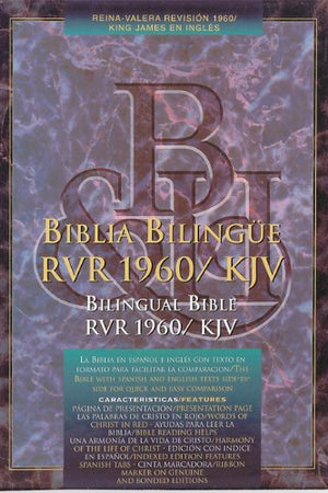 RVR 1960/KJV Bilingual Bible (Black Bonded Leather - Indexed) (Spanish Edition)