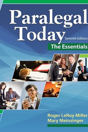 Paralegal Today: The Essentials (MindTap Course List)