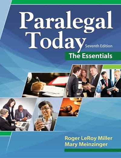 Paralegal Today: The Essentials (MindTap Course List)