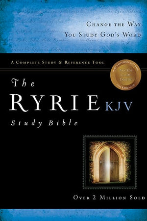 The Ryrie KJV Study Bible Bonded Leather Black Red Letter (King James Version)