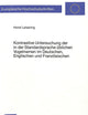 Kontrastive Untersuchung der in der Standardsprache üblichen Vogelnamen im Deutschen, Englischen und Französischen (Europäische Hochschulschriften / ... Universitaires Européennes) (German Edition)