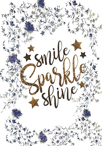 Planner 2020 Gratitude Journal Smile Sparkle Shine Design series 8: Format 6.69