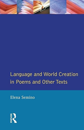 Language and World Creation in Poems and Other Texts (Textual Explorations)