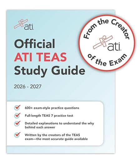 Official ATI TEAS Study Guide 2026-2027 9E