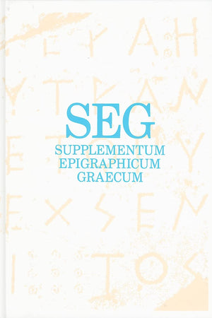 Supplementum Epigraphicum Graecum, Consolidated Index for volumes XXXVI-XLV (1986-1995)