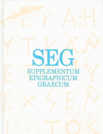 Supplementum Epigraphicum Graecum, Consolidated Index for volumes XXXVI-XLV (1986-1995)