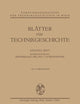 Blätter für Technikgeschichte (German Edition)