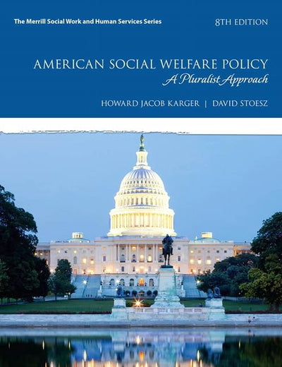 American Social Welfare Policy: A Pluralist Approach