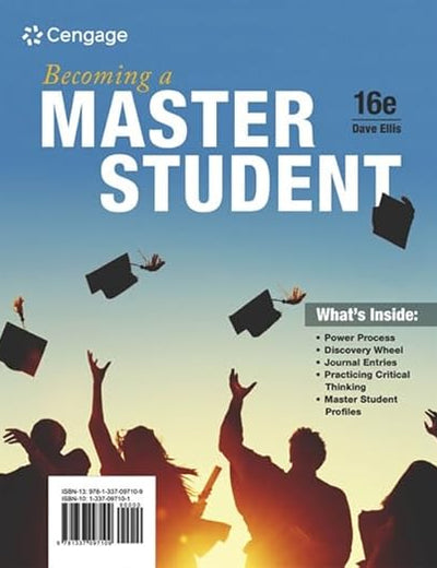 Becoming a Master Student (MindTap Course List)