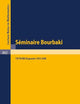 Séminaire Bourbaki: Vol. 1979/80. Exposés 543-560 Avec table par noms d'auteurs de 1967/68 a 1979/80 (Lecture Notes in Mathematics, 842) (French Edition)