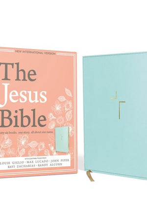 The Jesus Bible, NIV Edition, Leathersoft, Blue