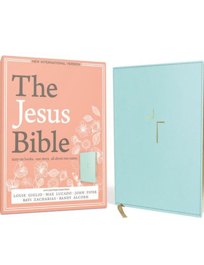 The Jesus Bible, NIV Edition, Leathersoft, Blue