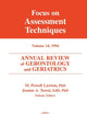 Annual Review of Gerontology and Geriatrics, Volume 14, 1994: Focus on Assessment Techniques (Annual Review of Gerontology & Geriatrics)