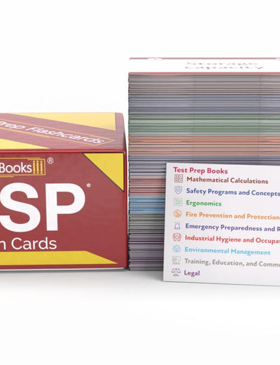 ASP Study Cards 2026-2027: ASP Exam Prep Material and Practice Test Questions for the Associate Safety Professional Certification [Full Color Cards]