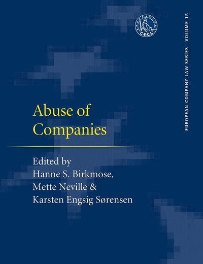 Abuse of Companies (European Company Law, 15)