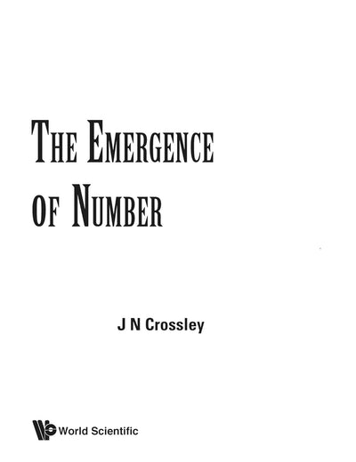Emergence Of Number, The